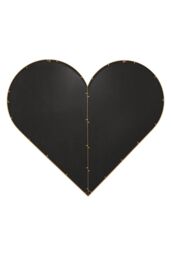 MirrorOutlet Gold Metal Framed Heart Shaped Wall Mirror (80CM X 80CM) - Size: 1 Pack - thumbnail 3
