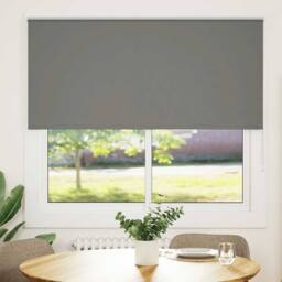 Berkfield Home Roller Blind Blackout Grey 160x150 cm Fabric Width 156.6 cm Polyester - thumbnail 2
