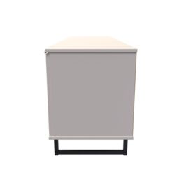 Ready Assembled 2 U Fuji 2 Door 1 Drawer Wide TV Unit (Ready Assembled) in Taupe - thumbnail 2