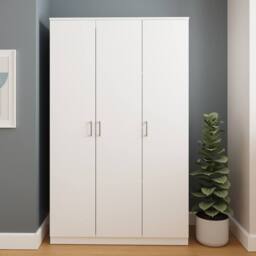 GFW Bailey 3 Door Wardrobe in White