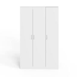 GFW Bailey 3 Door Wardrobe in White - thumbnail 4