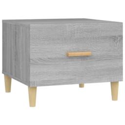 Berkfield Home Sturdy Coffee Table Grey Sonoma 50x50x40 cm Engineered Wood - Size: 50 x 50 x 40 cm - thumbnail 3