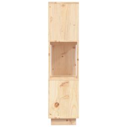Berkfield Home Book Cabinet/Room Divider 80x25x101 cm Solid Wood Pine in Brown - Size: 80 x 25 x 101 cm - thumbnail 6