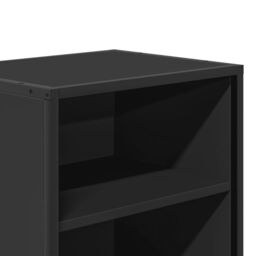 Berkfield Home Bedside Cabinets 2 pcs Black 40x31x50 cm Engineered Wood & Metal - Size: 40 x 31 x 50 cm - thumbnail 9