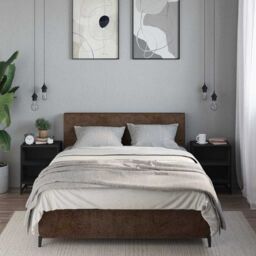 Berkfield Home Bedside Cabinets 2 pcs Black 40x31x50 cm Engineered Wood & Metal - Size: 40 x 31 x 50 cm - thumbnail 3