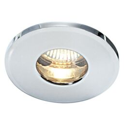 Netlighting Shieldplus Fire Rated 1 Light Bathroom Recessed Light Chrome Plate Glass IP65 GU10 in Grey - thumbnail 2
