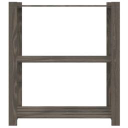 Berkfield Home 3-Tier Storage Rack Grey 80x38x90 cm Solid Wood Pine - Size: 80 x 38 x 90 cm - thumbnail 3
