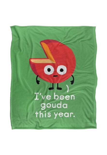 David Olenick Infactive Been Grate Silky Touch Super Soft Throw Blanket 152 X 127 cm in White - image 1