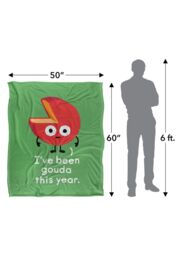David Olenick Infactive Been Grate Silky Touch Super Soft Throw Blanket 152 X 127 cm in White - thumbnail 5