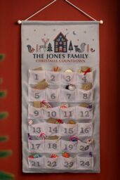 Personalised Memento Company Personalised Christmas Home Advent Calendar in Grey - thumbnail 3