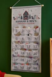 Personalised Memento Company Personalised Christmas Home Advent Calendar in Grey - thumbnail 4
