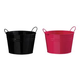 Orsina Pink Zinc Bucket - thumbnail 2