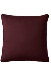 Appletree 'Bobble' Velvet Filled Cushion in Dark Red - Size: 55 cm x 55 cm - thumbnail 3