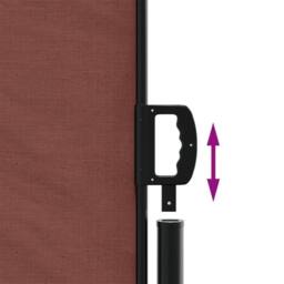 Berkfield Home Retractable Side Awning Brown 220x1000 cm - thumbnail 6