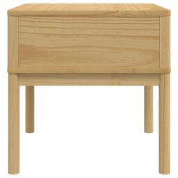 Berkfield Home Lamp Table FLORO Wax Brown 55x55x54 cm Solid Wood Pine - Size: 55 x 55 x 54 cm - thumbnail 6