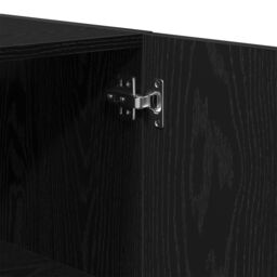 Berkfield Home Wall Cabinet Black Oak 60x31x60 cm Engineered Wood - Size: 60 x 31 x 60 cm - thumbnail 9