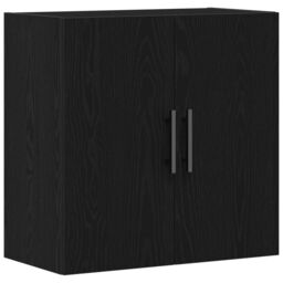 Berkfield Home Wall Cabinet Black Oak 60x31x60 cm Engineered Wood - Size: 60 x 31 x 60 cm - thumbnail 2