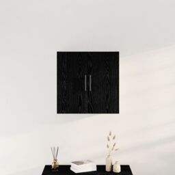Berkfield Home Wall Cabinet Black Oak 60x31x60 cm Engineered Wood - Size: 60 x 31 x 60 cm - thumbnail 4