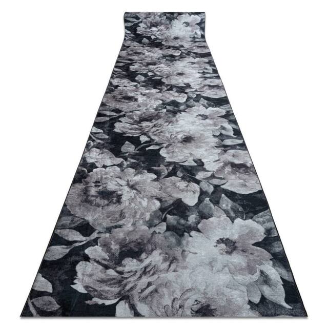 RugsX Anti-Slip Lotus Runner in Grey - Size: 80 cm x 110 cm - image 1