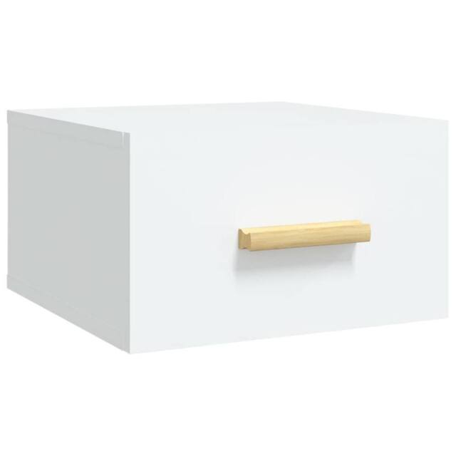 Berkfield Home Wall-mounted Bedside Cabinet White 35x35x20 cm - Size: 35 x 35 x 20 cm - image 1