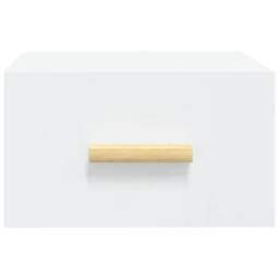 Berkfield Home Wall-mounted Bedside Cabinet White 35x35x20 cm - Size: 35 x 35 x 20 cm - thumbnail 5