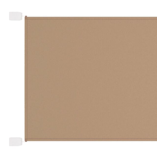 Berkfield Home Vertical Awning Taupe 140x600 cm Oxford Fabric in Beige - image 1