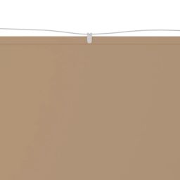 Berkfield Home Vertical Awning Taupe 140x600 cm Oxford Fabric in Beige - thumbnail 2