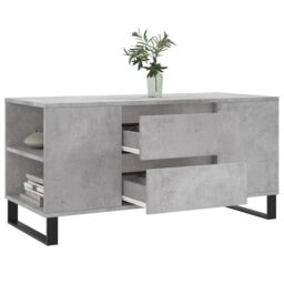 Berkfield Home Coffee Table Concrete Grey 102x44.5x50 cm Engineered Wood - thumbnail 4
