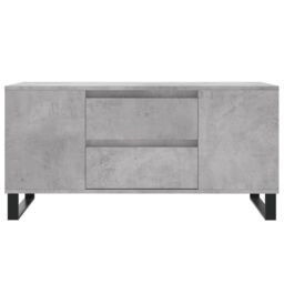 Berkfield Home Coffee Table Concrete Grey 102x44.5x50 cm Engineered Wood - thumbnail 5
