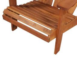 Berkfield Home Garden Adirondack Chair Solid Acacia Wood in Brown - thumbnail 2