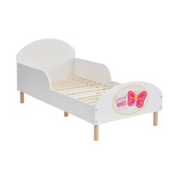 Liberty House Toys Kids White Toddler Bed - Spread Your Wings - Size: Cot Bed - thumbnail 6