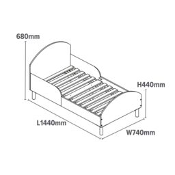 Liberty House Toys Kids White Toddler Bed - Spread Your Wings - Size: Cot Bed - thumbnail 8