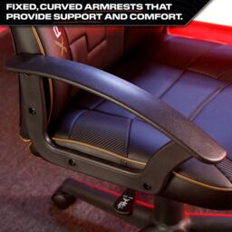 X Rocker Saturn Ergonomic Mid Back PC Gaming Chair with Swivel Base in Gold - thumbnail 5