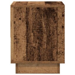 Berkfield Home Bedside Cabinet Old Wood 45x34x44 cm Engineered Wood in Brown - Size: 45 x 34 x 44 cm - thumbnail 7