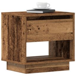 Berkfield Home Bedside Cabinet Old Wood 45x34x44 cm Engineered Wood in Brown - Size: 45 x 34 x 44 cm - thumbnail 3