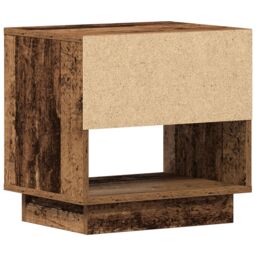Berkfield Home Bedside Cabinet Old Wood 45x34x44 cm Engineered Wood in Brown - Size: 45 x 34 x 44 cm - thumbnail 8
