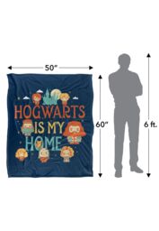 Harry Potter Hogwarts is My Home Officially Licensed Silky Touch Super Soft Throw Blanket 152x127 cm in White - thumbnail 5