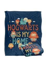 Harry Potter Hogwarts is My Home Officially Licensed Silky Touch Super Soft Throw Blanket 152x127 cm in White - thumbnail 2