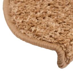 Berkfield Home Carpet Stair Treads 15 pcs Beige 65x21x4 cm - Size: Medium - thumbnail 7