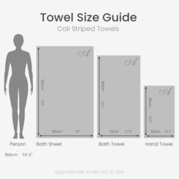 Allure Bath Fashions Cali Striped Towels - 100% Cotton in Green - thumbnail 6