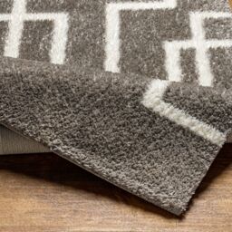 Livabliss Cloudy Shag-Modern Ivory Grey Soft Plush Pile Living Bedroom Rug in Dark Grey - Size: 160 cm x 215 cm - thumbnail 4