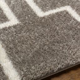 Livabliss Cloudy Shag-Modern Ivory Grey Soft Plush Pile Living Bedroom Rug in Dark Grey - Size: 160 cm x 215 cm - thumbnail 7