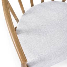 Cheshire Langham Premium Oak Curved Back Dining Chair in Natural - thumbnail 4