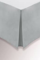 Helena Springfield 'Plain Dye' 180TC Valance in Silver - Size: King - thumbnail 1