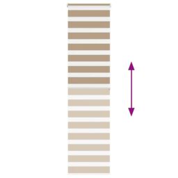 Berkfield Home Zebra Blind Sand Brown 60x200 cm Fabric Width 55.9 cm Polyester - thumbnail 5