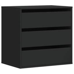 Berkfield Home Classic Corner Chest of Drawers Black 60x41x58 cm Engineered Wood - Size: 60 x 41 x 58 cm - thumbnail 3