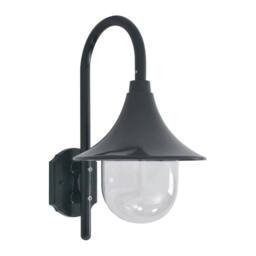 Berkfield Home Garden Wall Lamp E27 42 cm Aluminium Dark Green