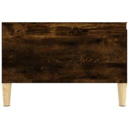 Berkfield Home Coffee Table Smoked Oak 55x55x36.5 cm Engineered Wood in Brown - thumbnail 8