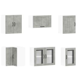 Berkfield Home 11 Piece Kitchen Cabinet Set Lucca Concrete Grey Engineered Wood - thumbnail 5
