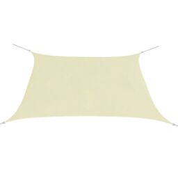 Berkfield Home Sunshade Sail Oxford Fabric Square 3.6x3.6 m Cream in Beige - thumbnail 1